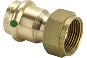 Druckrohre und Armaturen - Viega Sanpress connection screw 22 mm x 3/4" socket/socket gunmetal - 351502