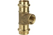 Druckrohre und Armaturen - Viega Sanpress T-piece 18 x 1/2" x 18 mm gunmetal - 281359