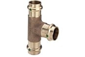 Druckrohre und Armaturen - Viega Sanpress T-piece 35 mm gunmetal - 115265