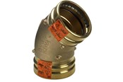 Druckrohre und Armaturen - Viega Sanpress XL bend 45° 88.9 gunmetal/glossy 351359 - 351359