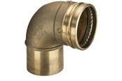 Druckrohre und Armaturen - Viega Sanpress XL bend 90° 88.9 gunmetal/glossy 353667 - 353667