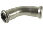 Druckrohre und Armaturen - Vsh Fabrieken Xpr stainless elbow e 45 deg. ff 88.9 - 6230070