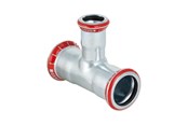 Druckrohre und Armaturen - Geberit T-piece cst d22-15-22 zn-pl - 21206