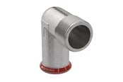 Druckrohre und Armaturen - Geberit Elbowad mt cst 90g d22-r3/4 zn-pl - 21618