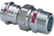 Druckrohre und Armaturen - Viega Prestabo transition fitting 22 x 3/4 Steel / Galvanized - 559250