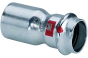 Druckrohre und Armaturen - Viega Prestabo reduction 54 x 28 mm galvanized steel - 558598