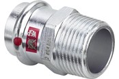 Druckrohre und Armaturen - Viega Prestabo transition 22 x 1/2" sleeve/nipple galvanized steel - 641986