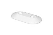 Buchsen, Rosetten, Spannvorrichtungen und Kissenbänder - Flamco Pipe rozette white snap-on 16mm double - 12570