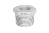 Gewindestücke - +GF+ Reducing bush galvanized concentric 1 1/2 x 1 - 770241235