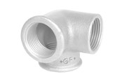 Gewindestücke - +GF+ Elbow galvanized side outlet 1/2 - 770221204