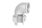 Gewindestücke - +GF+ Union elbow galvanized conical for f 1 1/2 - 770096208