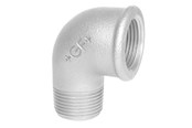 Gewindestücke - +GF+ Elbow 90° galvanized for m 1/4 - 770092202