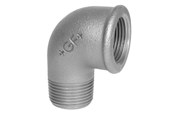 Gewindestücke - +GF+ Elbow 90° black for m 3/4 x 1/2 - 770092117