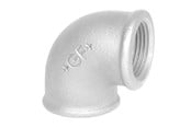 Gewindestücke - +GF+ Elbow 90° galvanized for f 2 x 1 1/2 - 770090230