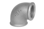 Gewindestücke - +GF+ Elbow 90° black for f 3/4" - 770090105