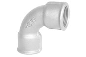 Gewindestücke - +GF+ Short bend 90° galvanized for f 1 1/2 - 770012208