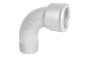 Gewindestücke - +GF+ Short bend 90° galvanized for m 1 - 770011206
