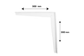 Halterungen & Scharniere  - Home>it Shelf bracket T-profile 300 x 300mm - white - 16310