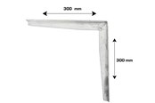 Halterungen & Scharniere  - Home>it Shelf bracket T-profile 300 x 300mm - galvanised - 16311