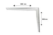 Halterungen & Scharniere  - Home>it Shelf bracket T-profile 300 x 400mm - galvanised - 16313