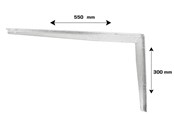 Halterungen & Scharniere  - Home>it Shelf bracket T-profile 300 x 550mm - galvanised - 16315