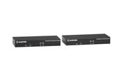 Repeater, boosters, bridges & Transceiver - Black Box KVX Series KVM Extender over CATx - 4K Single-Head DisplayPort USB 2.0 Hub Serial Audio Local Video - KVXLCDP-100