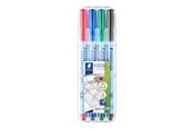 Utensilien zum Schreiben und Zeichnen - Staedtler OHP pen Lumocolor correct F 4pcs - 305F WP4-1