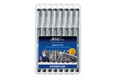 Utensilien zum Schreiben und Zeichnen - Staedtler Fineliner pigment liner black 8pcs - 308 SB8