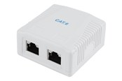 Netzwerkzubehör - Gembird NCAC-2F6-01 / CAT6 FTP 2-port surface mount box - NCAC-2F6-01