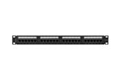 Netzwerkzubehör - Lanberg patch panel 24 port 1U cat.6A UTP black - PPUA-1024-B