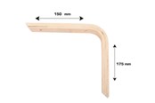 Halterungen & Scharniere  - Home>it Laminate bracket 20mm 150 x 175mm - 16520
