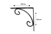 Halterungen & Scharniere  - Home>it Shelf bracket "Almue" 150 x 150mm - anthracite - 16565