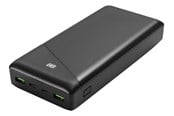 Powerbank (Akku) - Deltaco Power bank 30000 mAh 3 A/18 W 111 Wh 2x Powerbank (Akku) - schwarz - 30 Wh - PB-C1002