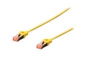 Netzwerk - Kabel - DIGITUS patch cable - 50 cm - yellow RAL 1018 - 0.5m - DK-1644-005/Y