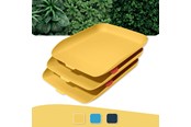 Schreibtischzubehör - Leitz Cosy Briefkorb, 3er Set Warmes Gelb - 53582019