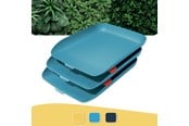 Schreibtischzubehör - Leitz Cosy Briefkorb, 3er Set Sanftes Blau - 53582061