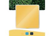 Konferenz und Präsentation - Leitz  Cosy Whiteboard aus Glas 45 x 45 cm Warmes Gelb - 70440019