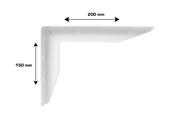 Halterungen & Scharniere  - Home>it Multi-bracket right - 150 x 200 mm - White - 16292