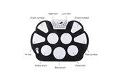 Musikinstrumente & DJ-Ausstattung - Mikamax Roll Up Elektronisches Schlagzeug – Tragbares Digitales Drum-Set mit 9 Pads & Pedalen - 04796