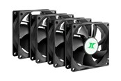 Gehäuselüfter - Inter-Tech IPC Fan Set 80x80x25mm | 8888729 - Gehäuselüfter - 80mm - Schwarz - 88887290