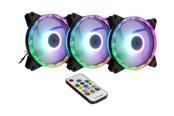 Gehäuselüfter - Inter-Tech Argus RGB-FAN SET RS-07 - Gehäuselüfter - 120mm - Schwarz - 88885537