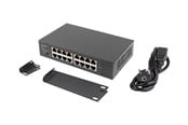 Switches - Lanberg RSGE-16 16-Port Gigabit Unmanaged Rack Switch - RSGE-16