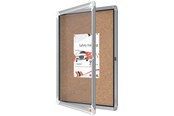 Konferenz und Präsentation - Nobo Premium Plus Schaukasten für den Innenbereich 4 x A4, Kork, Klapptür - 1902561