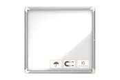 Konferenz und Präsentation - Nobo Premium Plus Schaukasten für den Außenbereich 6 × A4, weiße, magnetische Metall-Rückwand, Klapptür - 1902578