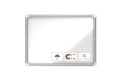 Konferenz und Präsentation - Nobo Premium Plus Schaukasten für den Außenbereich 8 × A4, weiße, magnetische Metall-Rückwand, Klapptür - 1902579