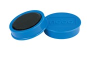 Konferenz und Präsentation - Nobo  Magnete, 38 mm, extra stark, 10 Stück, farbig sortiert Blau - 1915313