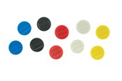 Konferenz und Präsentation - Nobo Magnete, 38 mm, extra stark, 10 Stück, farbig sortiert Sortiert - 1915318