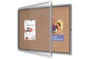 Konferenz und Präsentation - Nobo Premium Plus Schaukasten für den Innenbereich 8 x A4, Kork, Klapptür - 1915326
