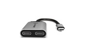 Audio Kabel - ALOGIC Ultra USB-C to USB-C Audio and USB-C Charging Combo Adapter - UL2CAPW-SGR