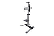 Wandhalterungen, AV-Halterungen & AV-Möbel - Deltaco Office Display Cart Adjustable with crank - Max 50 kg - recommended for 70" - ARM-0450
